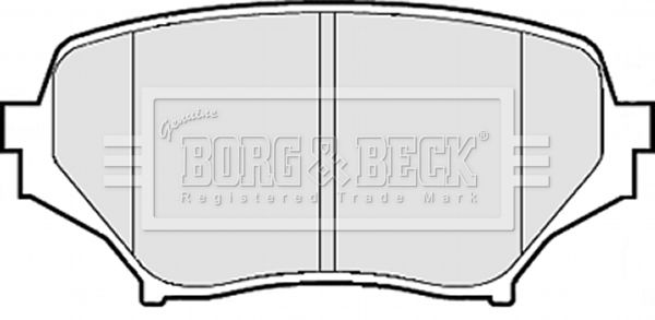 BORG & BECK Комплект тормозных колодок, дисковый тормоз BBP2075